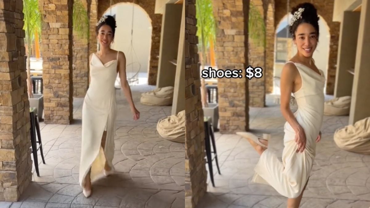 Achetée seulement... 3,50 €, sa magnifique robe de mariée fait sensation sur la toile