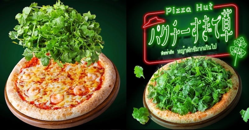 Pizza Hut lance une pizza... à la coriandre !