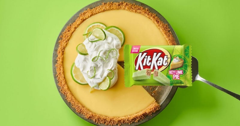 KitKat sort une nouvelle barre saveur tarte au citron vert pour le printemps !