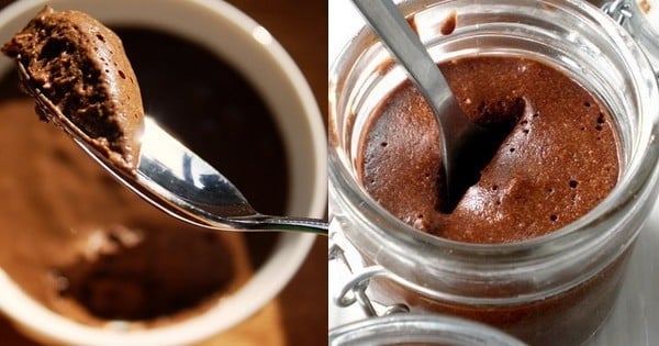 Mousse au chocolat et caramel au beurre salé