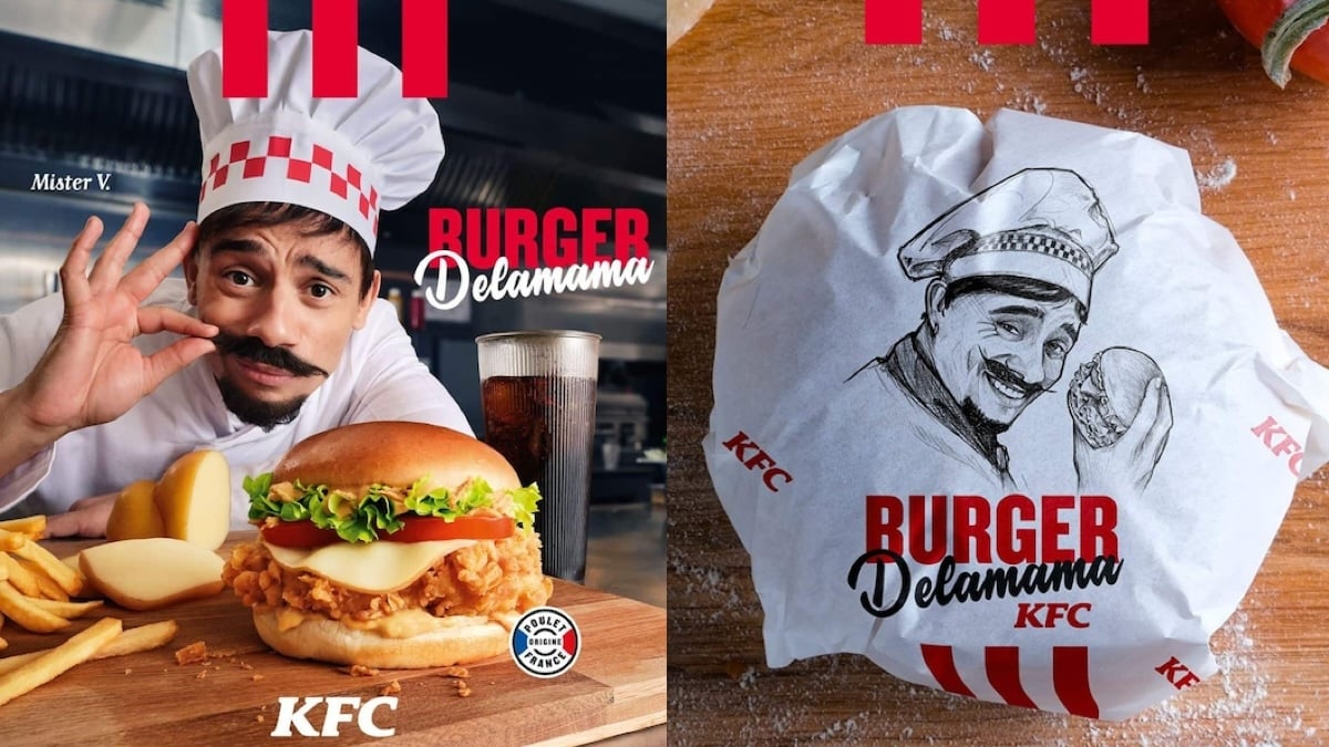 Après les pizzas, Mister V lance ses «Burgers Delamama» chez KFC !
