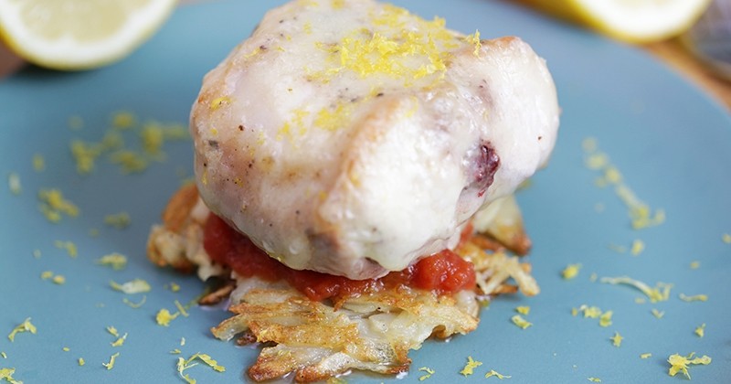 Râbles au comté et aux galettes de pomme de terre !