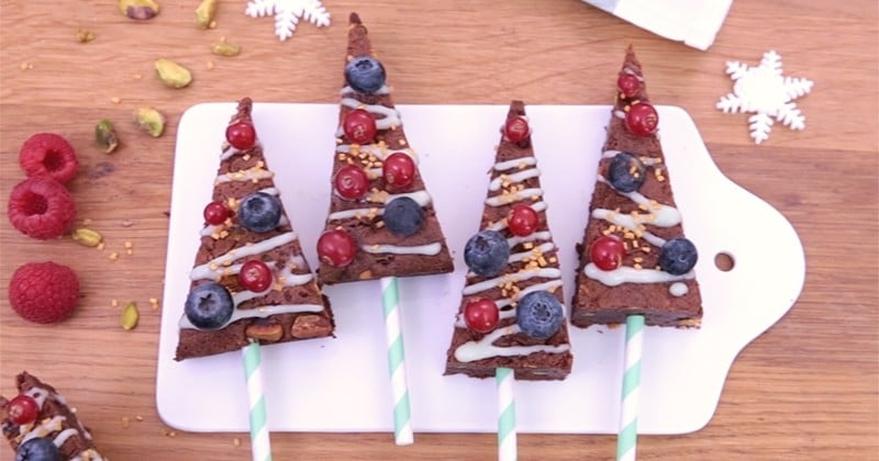À l'approche des fêtes, préparez d'adorables sapins brownies !
