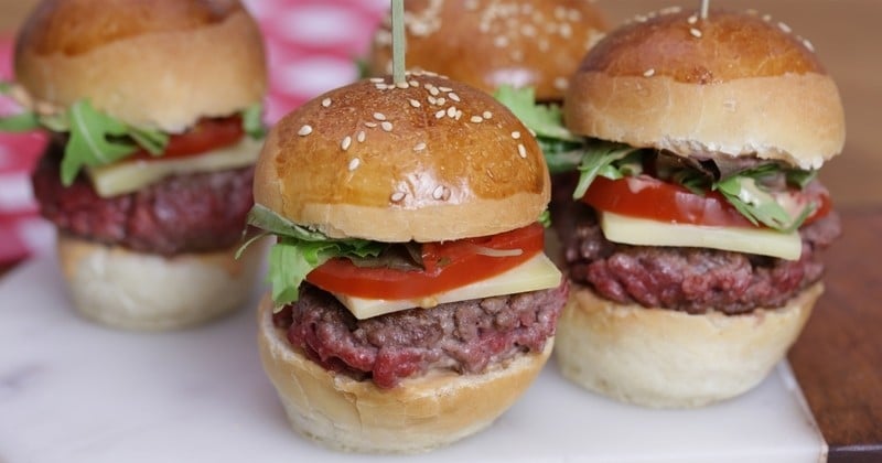 Mini burger avec du fromage