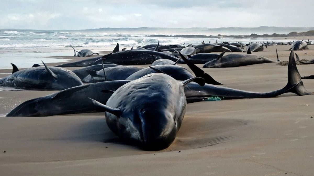 157 dauphins s'échouent sur une plage d'Australie, de nombreux d'entre eux ne pourront pas être sauvés