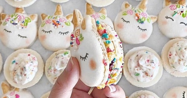 Les macarons « licorne », la nouvelle invention de cet hiver qui va vous époustoufler !