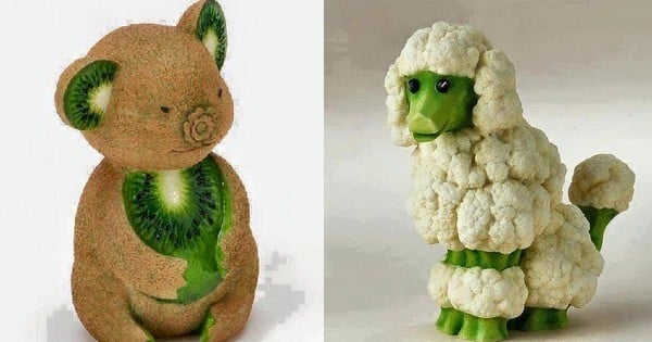 26 fruits transformés en oeuvres d'art... Découvrez les kiwis et les pommes comme vous ne les avez jamais vus !