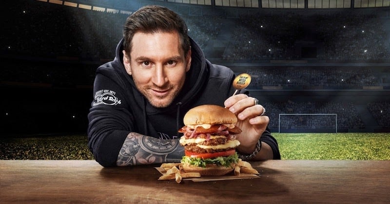 Lionel Messi a désormais son propre burger dans tous les restaurants Hard Rock Cafe !