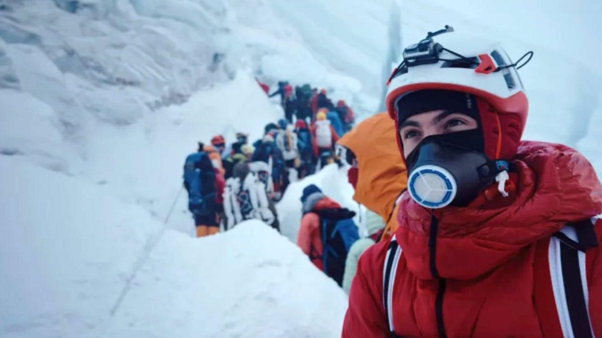 Capture d'écran du documentaire « Kaizen, 1 an pour gravir l’Everest »