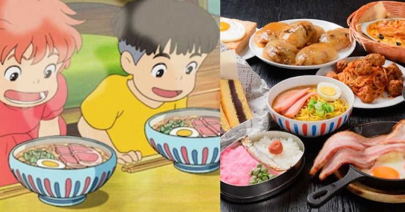 Dans ce restaurant, vous pouvez manger des plats directement inspirés des films du studio Ghibli