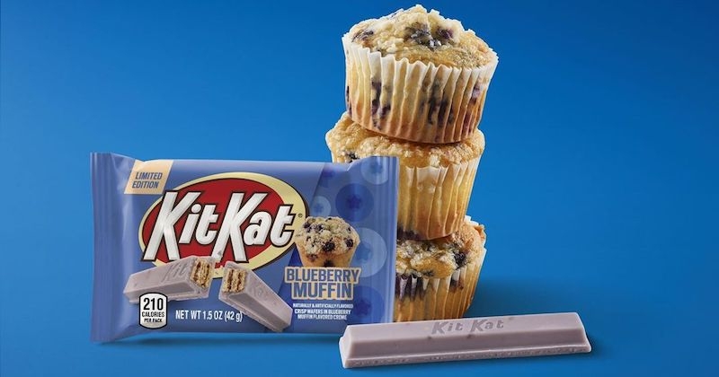 Kit Kat lance une nouvelle barre saveur muffin à la myrtille, on dit oui !