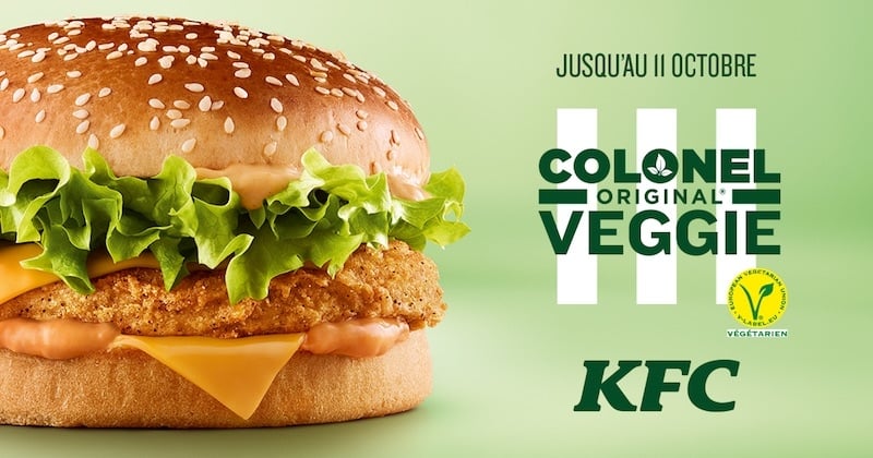 KFC dévoile son tout premier burger végétarien, le Colonel Original Veggie !