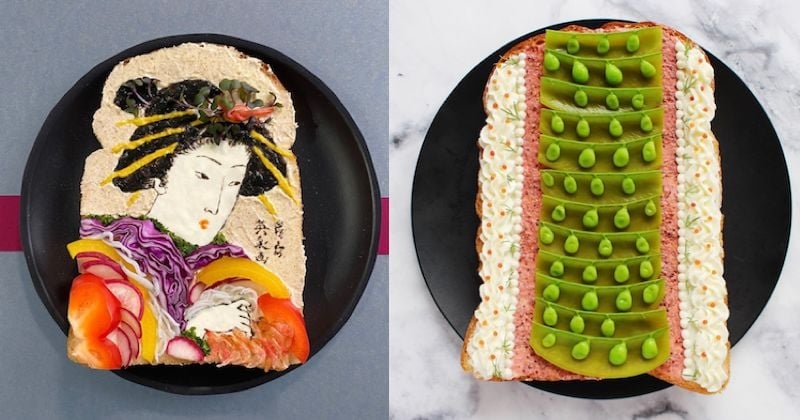 Cette artiste culinaire crée de vrais tableaux sur des toasts !