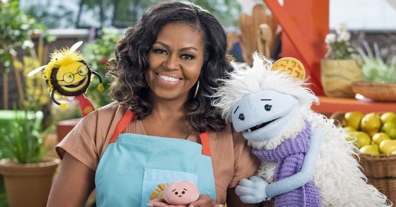 Sur Netflix, Michelle Obama fait manger des légumes aux enfants