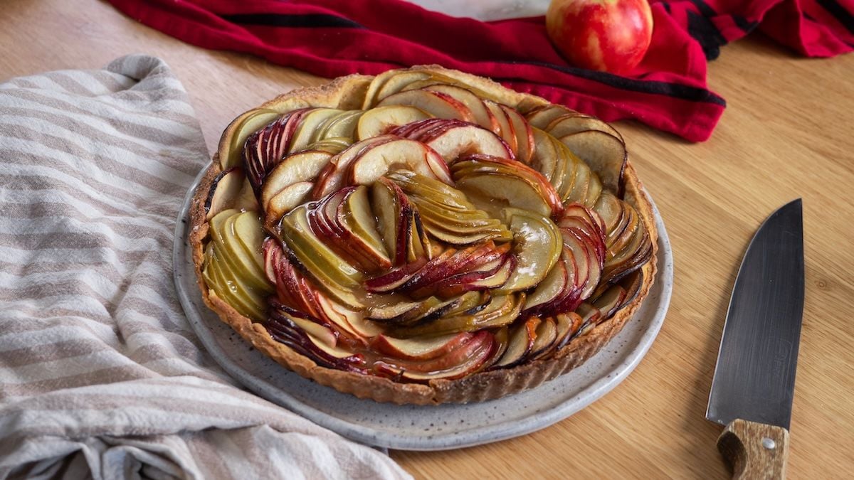 Tarte aux pommes deux couleurs