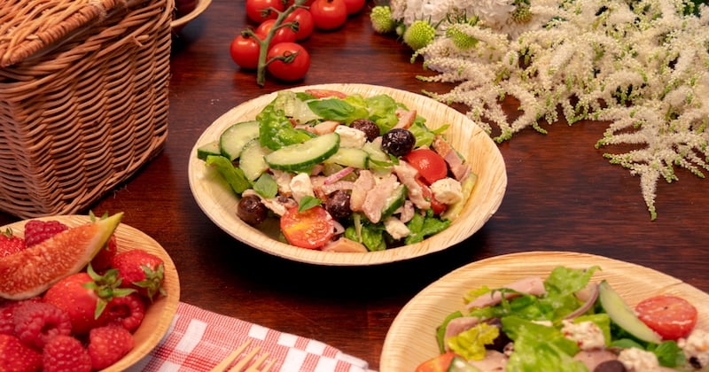 Salade grecque au poulet
