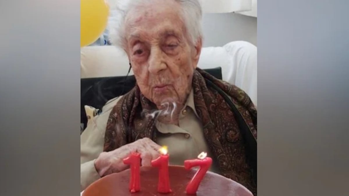 Maria Branyas le jour de ses 117 ans 