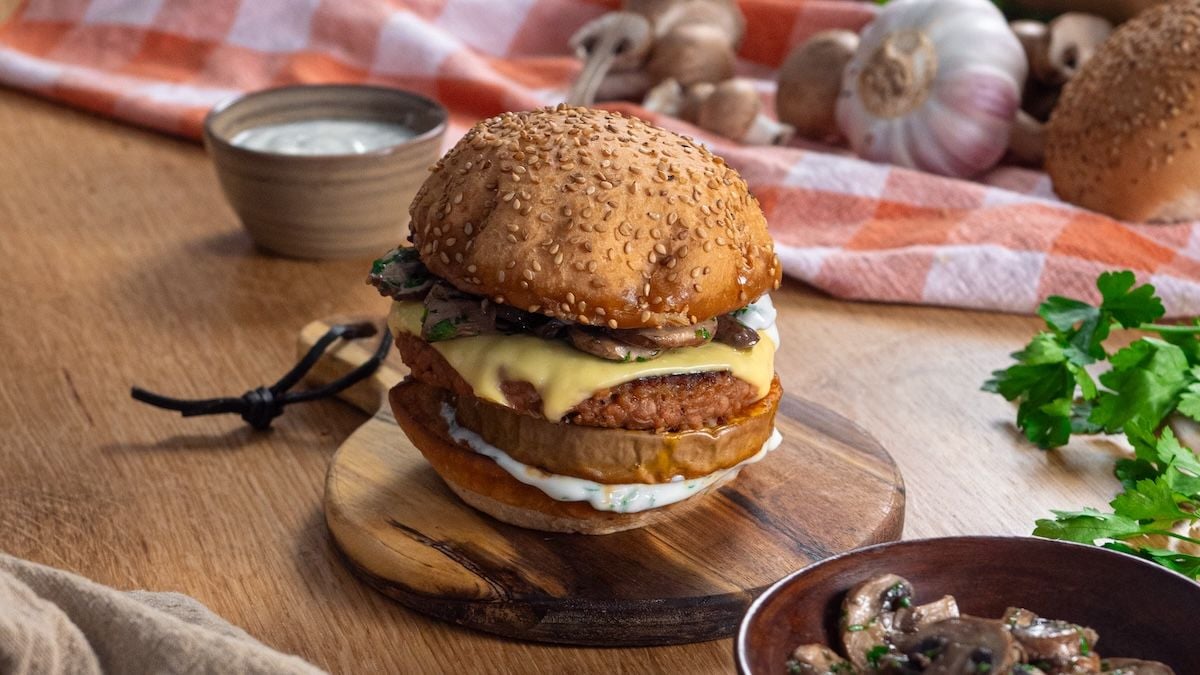 Pour le Veganuary, accordez-vous un instant de plaisir avec ce burger forestier vegan !