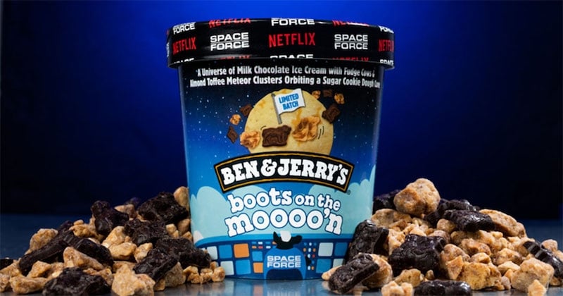 Ben & Jerry's et Netflix lancent une crème glacée de l'espace pour la série «Space Force» !