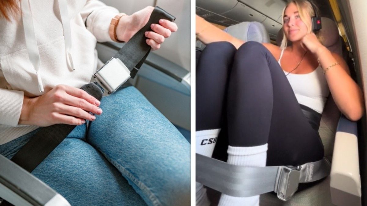 N'utilisez surtout pas cette astuce à la mode sur TikTok pour attacher votre ceinture en avion