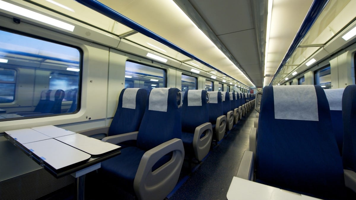 L'intérieur d'un train