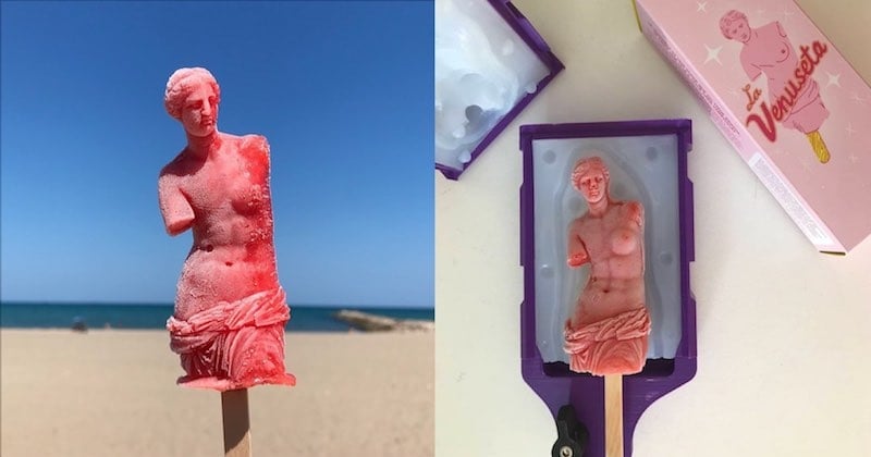 Mangez une glace en forme de Vénus de Milo pour lutter contre le cancer du sein !