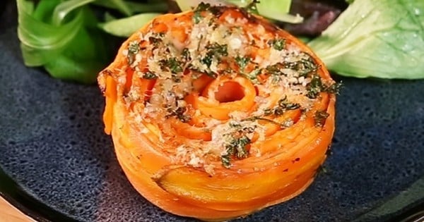 Les roses de Carottes de France au parmesan et au persil, un repas gourmand et sain !