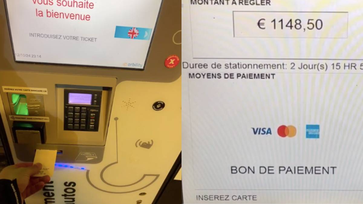 Il laisse sa voiture 2 jours sur le parking d'un aéroport, on lui réclame la somme de... 1 148 €	