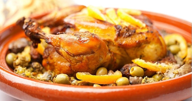 Tajine de poulet et olives