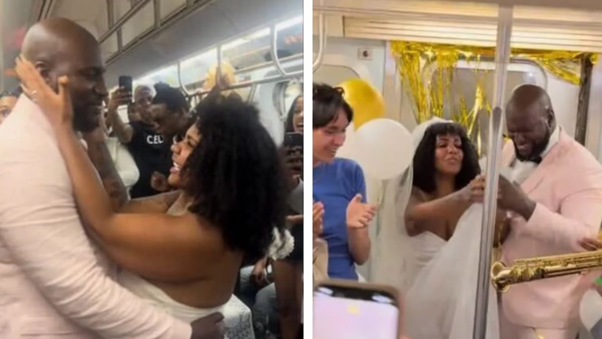 Ils se marient dans le métro et vivent une cérémonie «incroyablement amusante et mémorable» à tout petit prix !