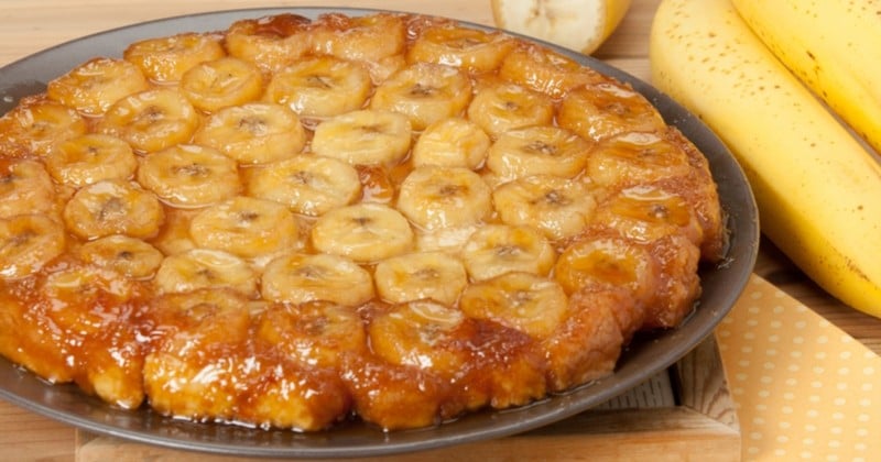 Tarte tatin aux bananes caramélisées