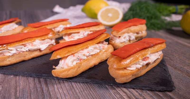 éclairs au saumon