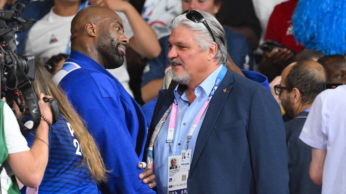 David Douillet félicite Teddy Riner