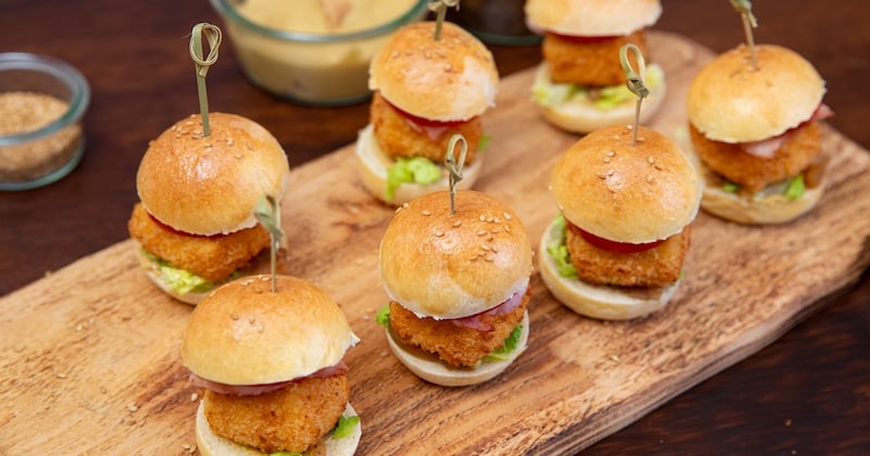 Mini burgers fondant