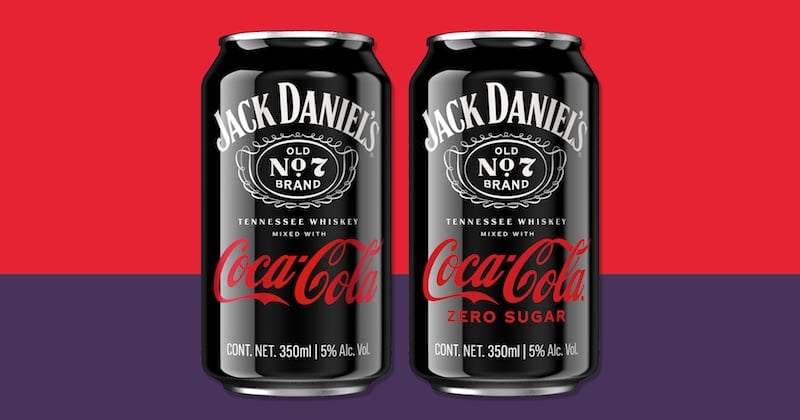 Jack Daniel's et Coca-Cola lancent leur première canette de whisky-coca !