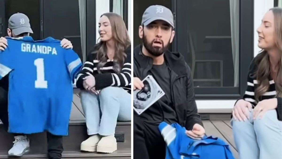 Eminem fond en larmes en apprenant qu'il va devenir grand-père dans une vidéo émouvante