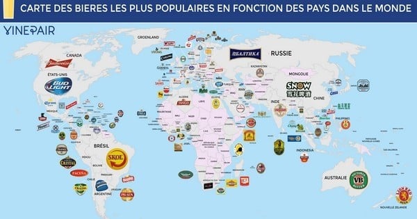 Quelles sont les bières les plus prisées dans le monde ? Cette carte va vous donner la réponse !