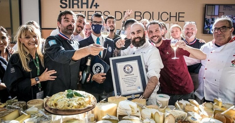 Une pizza aux 834 fromages explose le record du monde à Lyon !