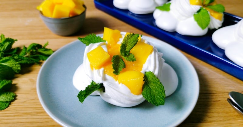 Pavlova à la mangue