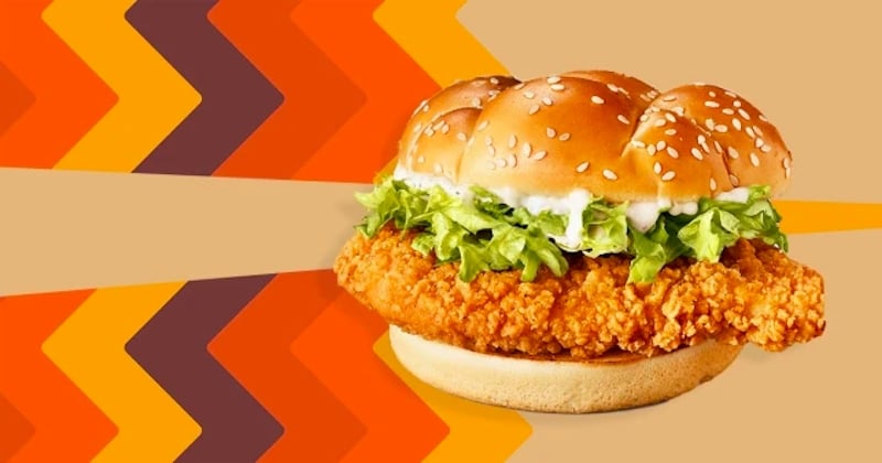 McDonald's dévoile un nouveau burger au poulet croustillant avec une mayonnaise à la truffe !