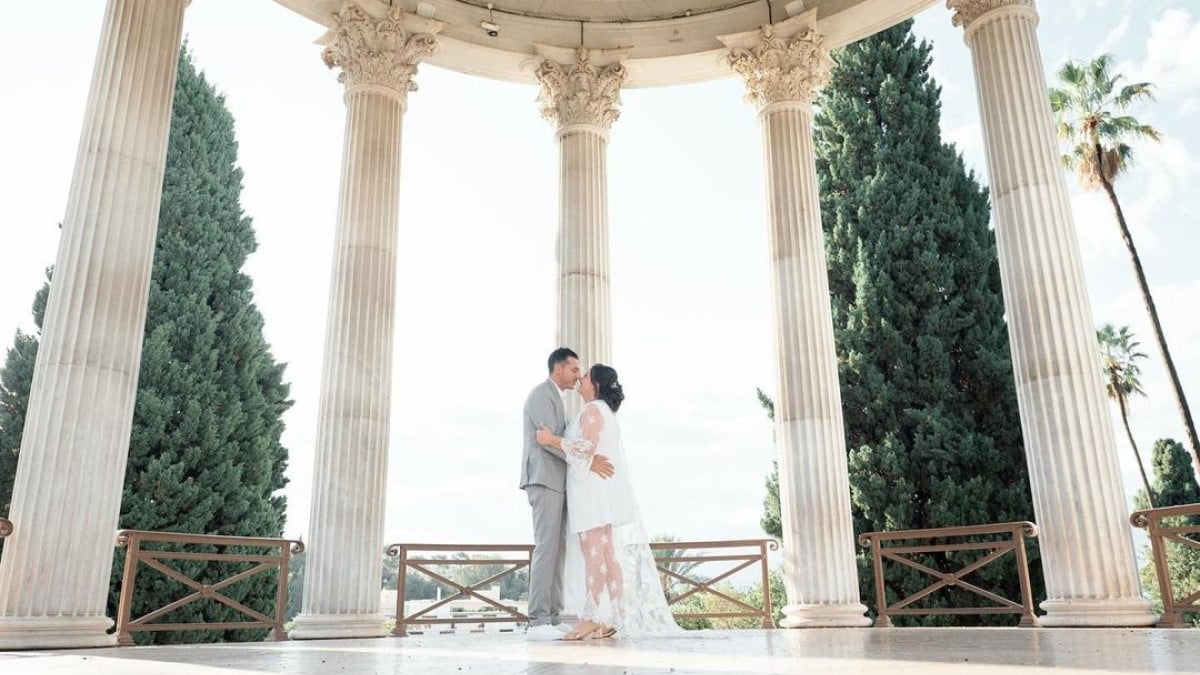 Marlène et Sébastien à leur mariage