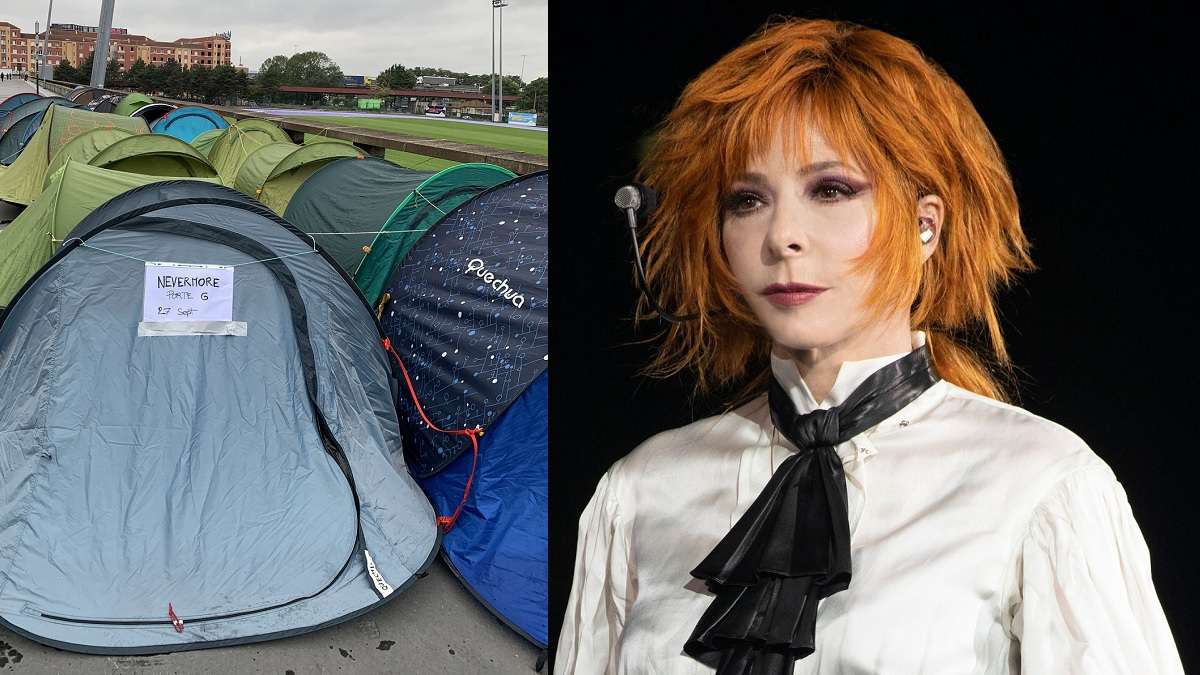 Les fans de Mylène Farmer ont installé leur tente devant le Stade de France une semaine avant le concert de la star