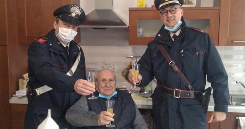 Seul le jour de Noël, un homme de 94 ans appelle les gendarmes pour trinquer avec eux