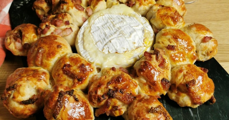 Couronne de pain aux lardons et camembert