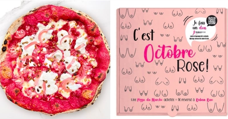 Une pizzeria propose une pizza toute rose pour Octobre Rose !