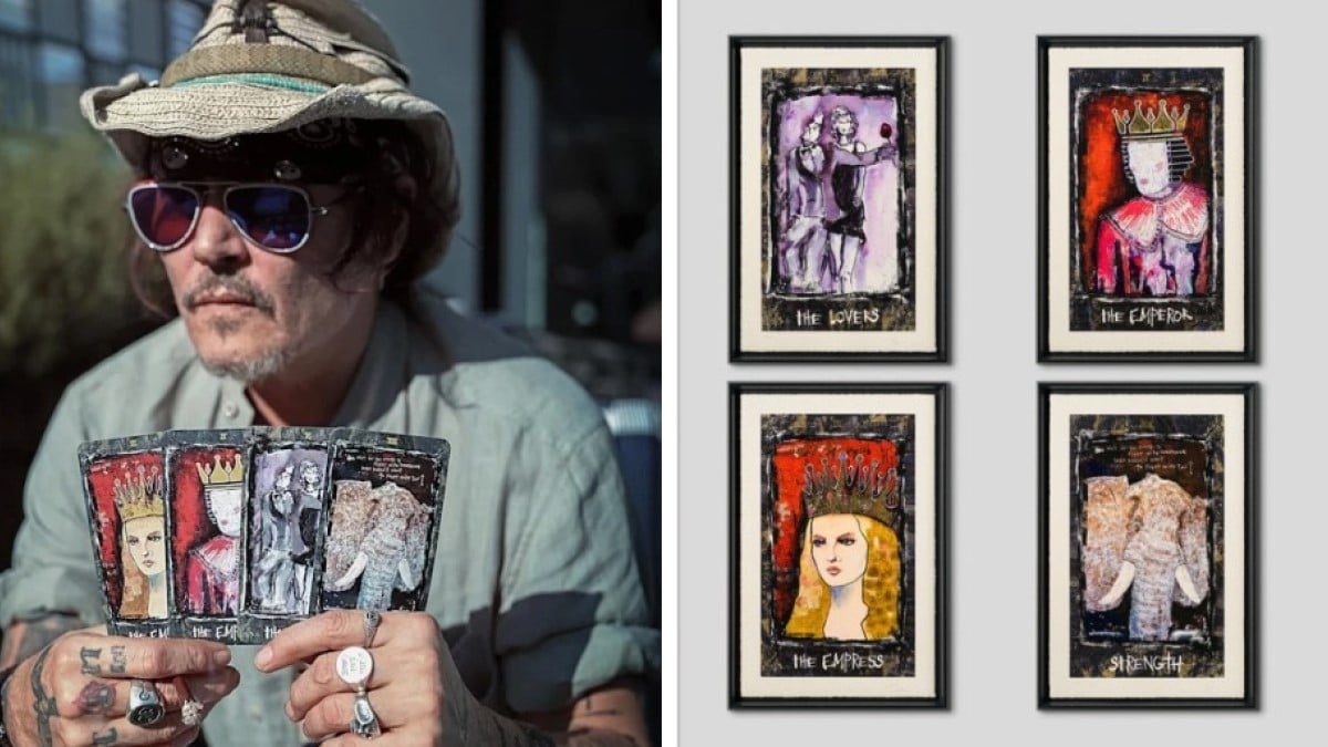 Johnny Depp : les 4 nouveaux tableaux de l'artiste en hommage à son ex-compagne très célèbre