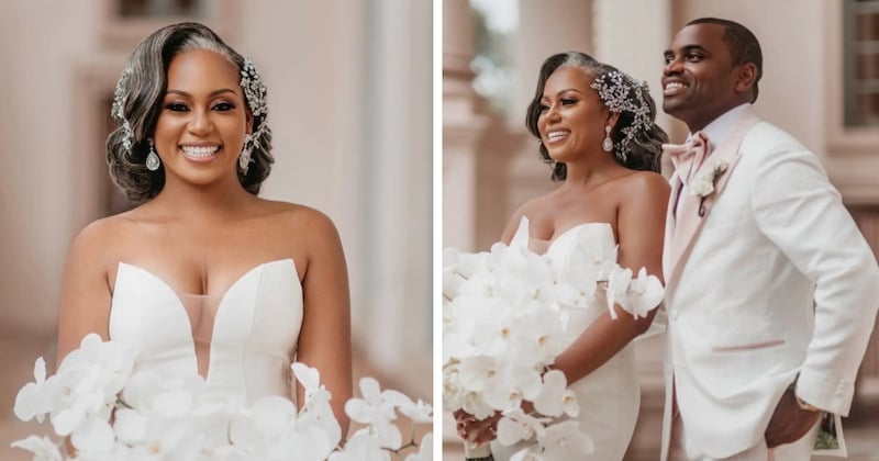 Cette mariée qui a décidé d'assumer ses cheveux gris pour son mariage est à couper le souffle 