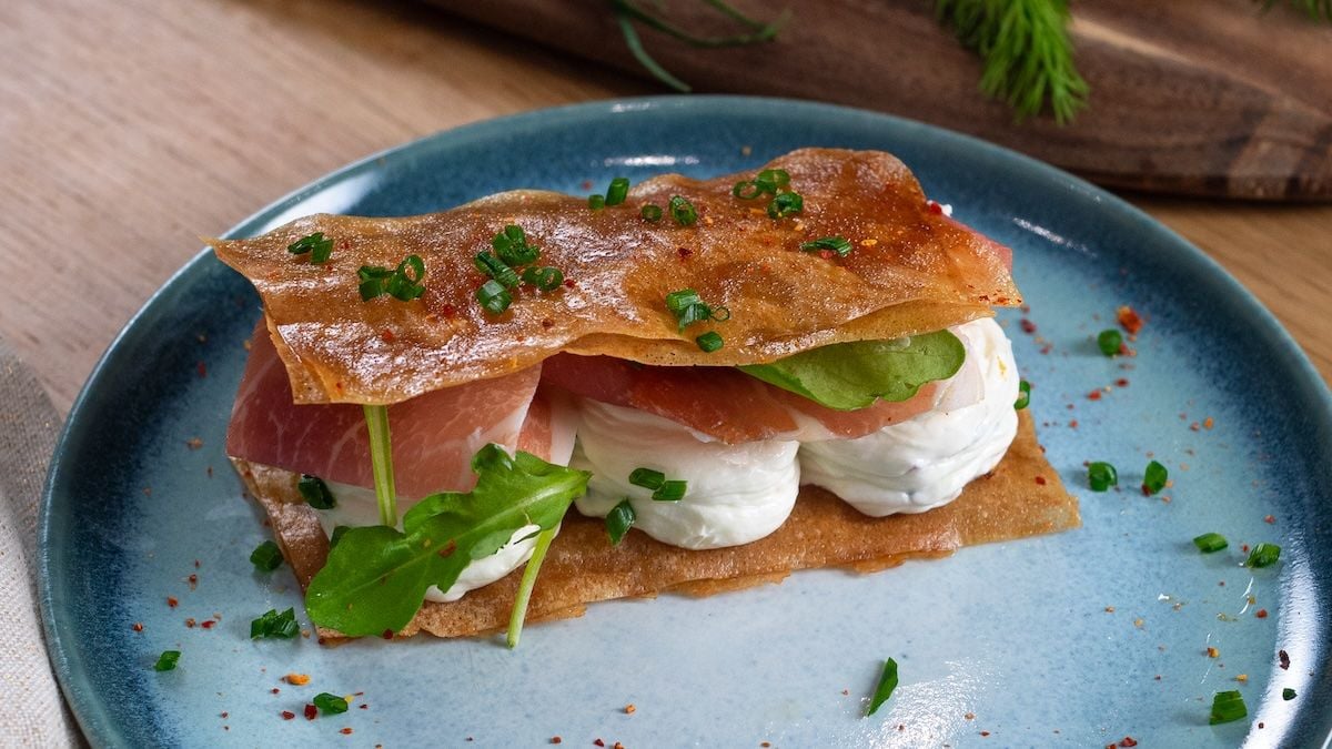 Feuilletés au jambon et fromage ail et fines et herbes