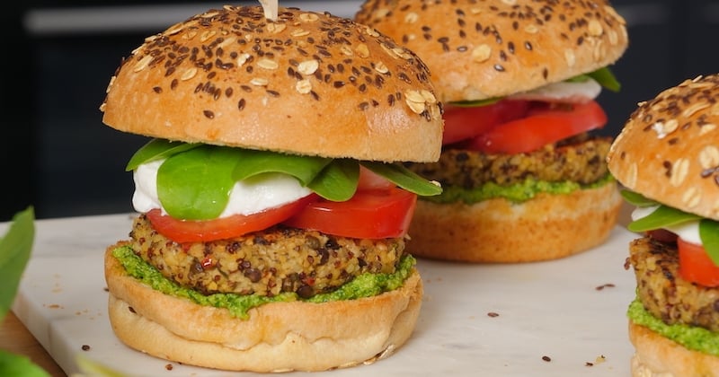 Burger végétarien à l'italienne