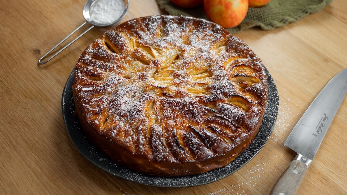 Gâteau fondant aux pommes